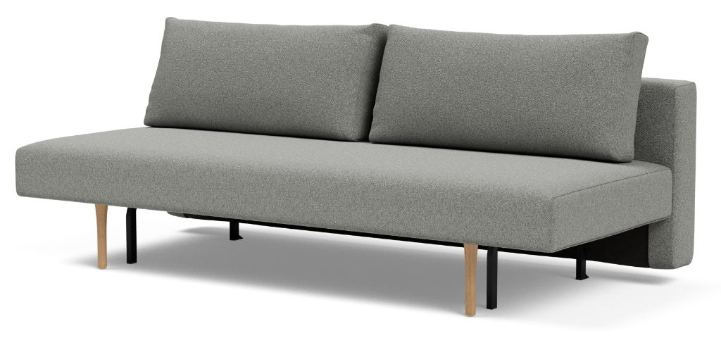 Conlix bäddsoffa, klädd i tyg 533 Bouclé Ash Grey, som soffa