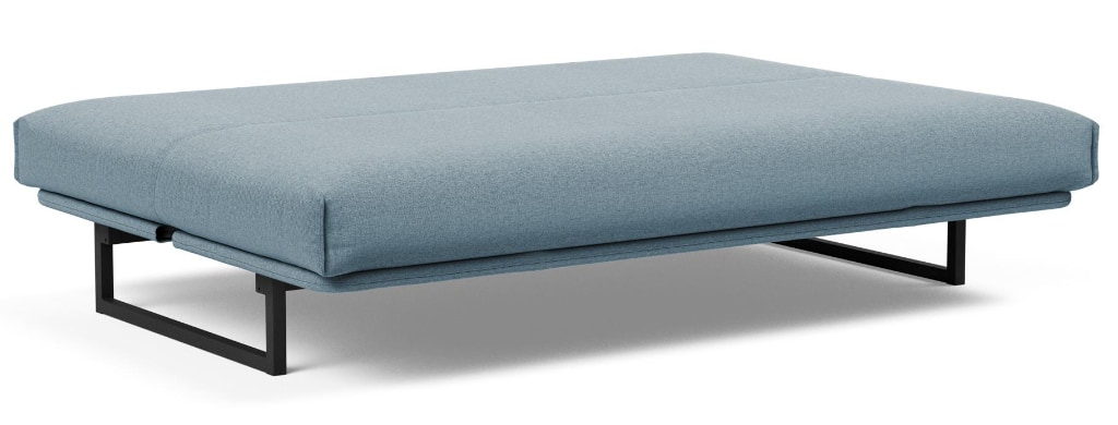 Fraction 140 bäddsoffa, klädd i tyg 558 Soft Indigo, som säng