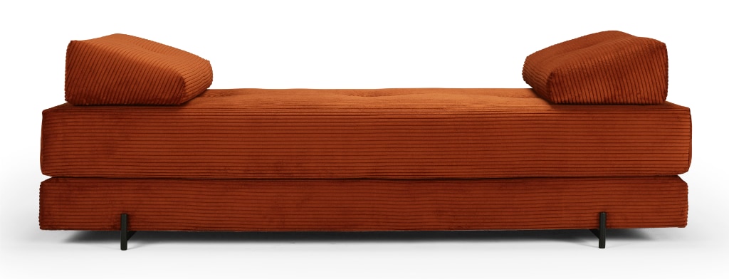 Sigmund dagbädd, klädd i tyg 595 Corduroy Burnt Orange